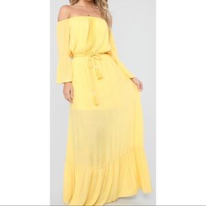 Yellow dress brand new